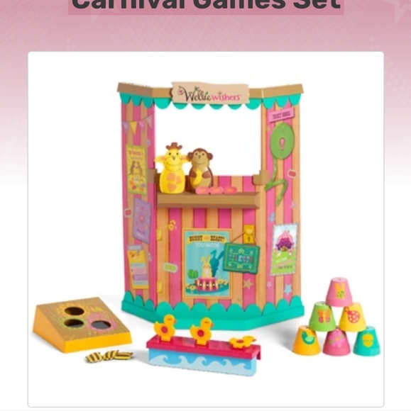 American girl wellie wisher carnival set